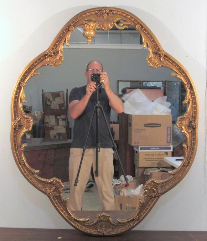 Hollywood Regency Gilt Framed Mirror (1 of 8)
