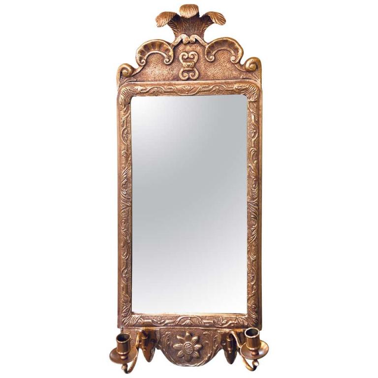Gilt Gold Wall Mirror Sconce (422-194) (1 of 6)