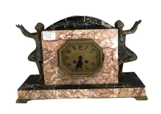Art Deco Twin Figure Mantel Clock (1 of 11)