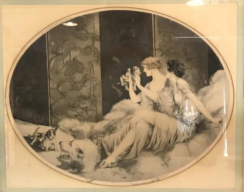 Louis Icart - Etching with Blind stamp (1 of 10)