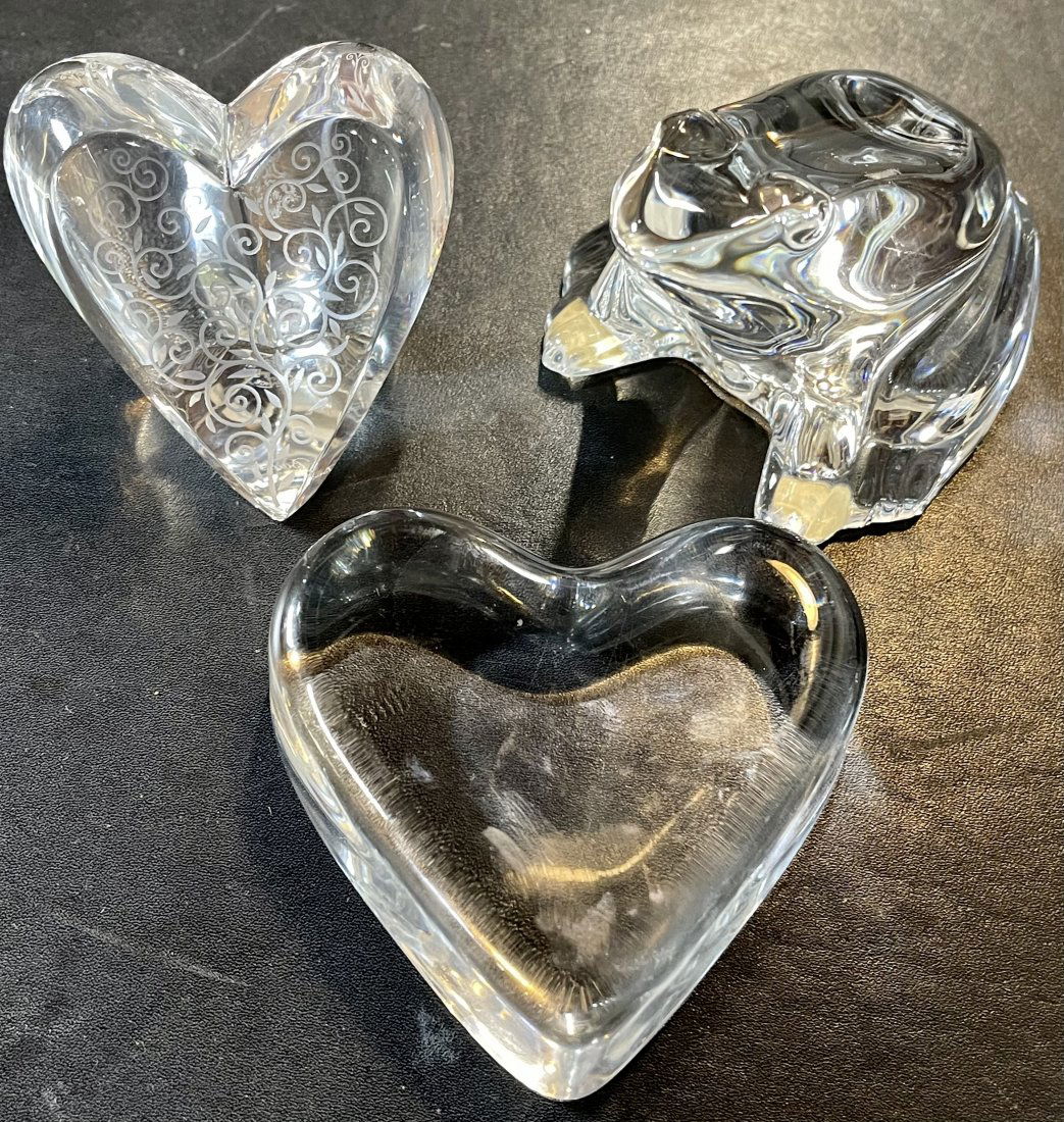 3 Baccarat Crystal Paperweight  All Stamped (1 of 6)