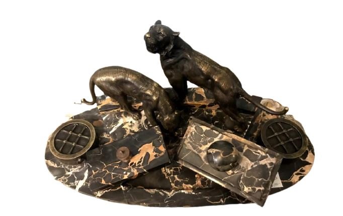 Bronze Marble Desk Set (1 of 10)