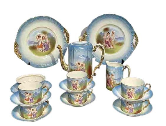 11 Pieces Chocolate Set Royal Vienna Style (1 of 6)