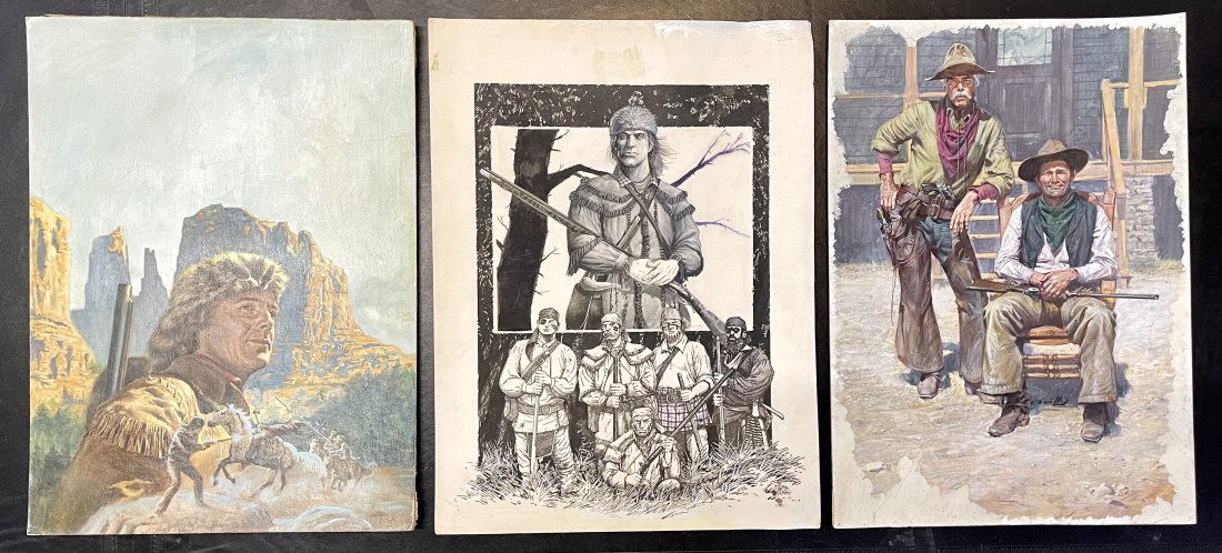 Lee Marvin and Jack Palance Board Artwork (1 of 15)