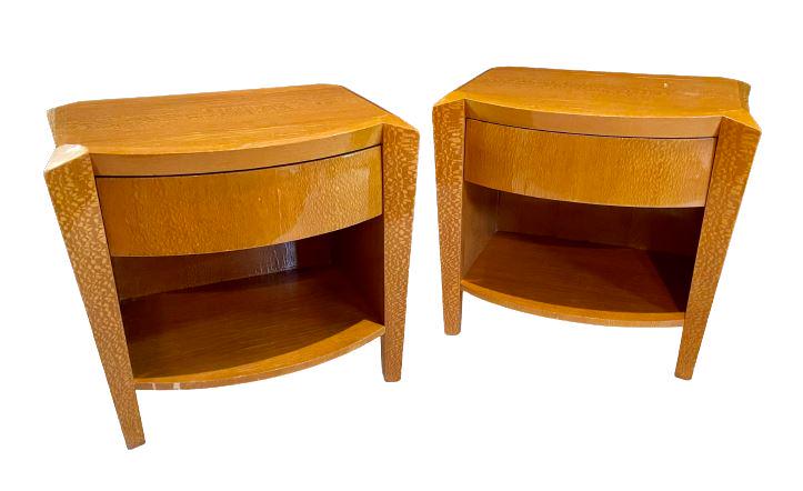 Pair Dakota Jackson Lacquered Nightstands (1 of 7)