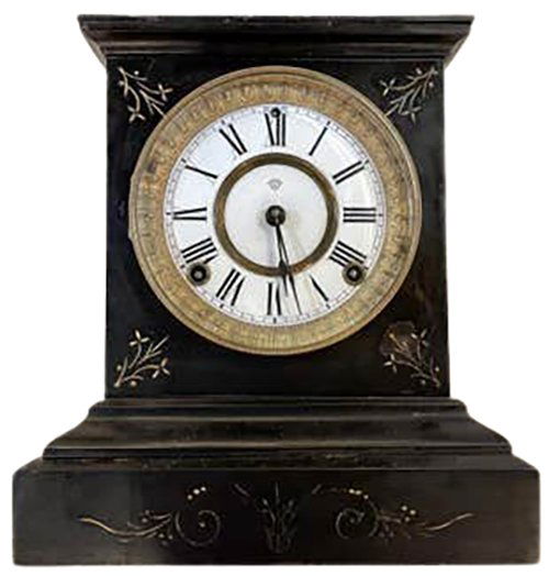 Ansonia Black Marble Clock (1 of 6)