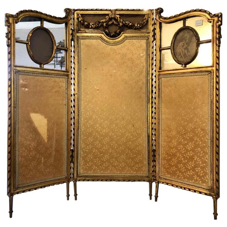 19th C. Louis XVI Style Dressing Screen (1 of 8)
