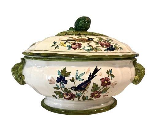 Floral & Bird Decorated Tureen (1 of 10)