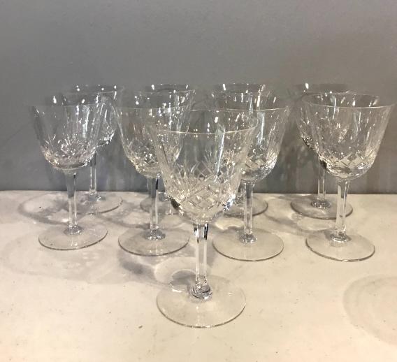 19 Glass Stemware & 9 Crystal Etched Stemware (1 of 11)