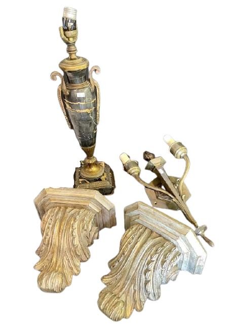 Group of 4 Marble & Wooden Decorative (29) (1 of 8)