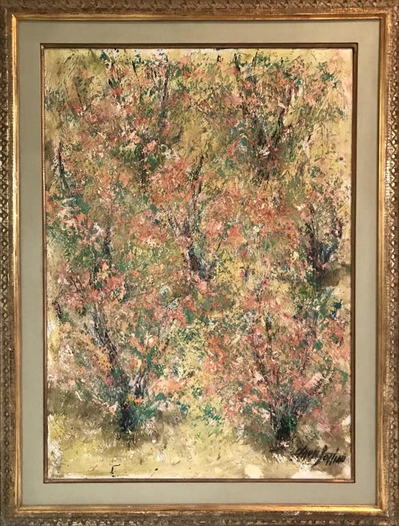 Signed Claude Battiau - Abstract Oil on Canvas (1 of 15)