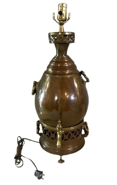 Mixed Metal Samovar Lamp (1 of 11)