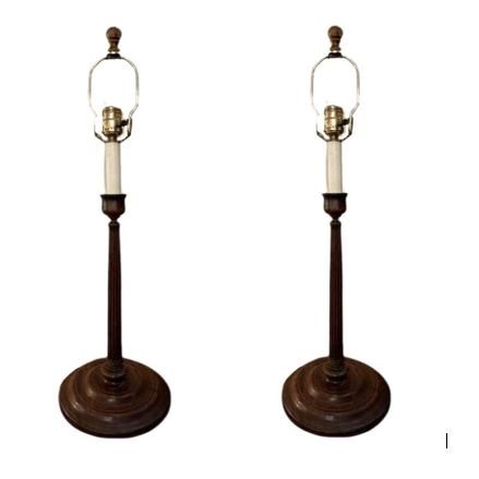 Pair of Wooden Table Lamps (1 of 8)