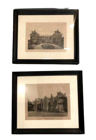 Pair of Architectural Prints of Manor Houses (1 of 15)
