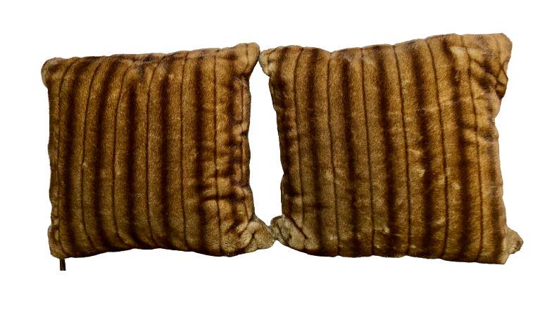 Set of 2 Mink Throw Pillows (1 of 7)