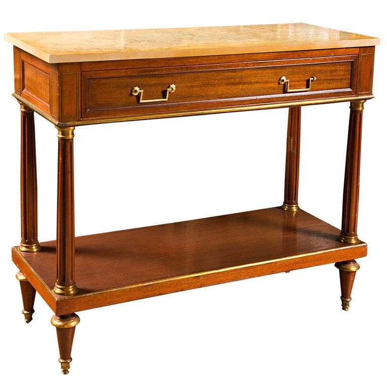 French Directoire Style Mahogany Console Table (1 of 6)