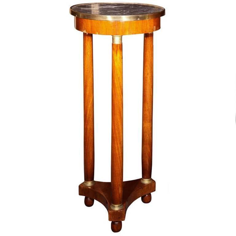 19th Century Marble-Top Pedestal (1 of 7)