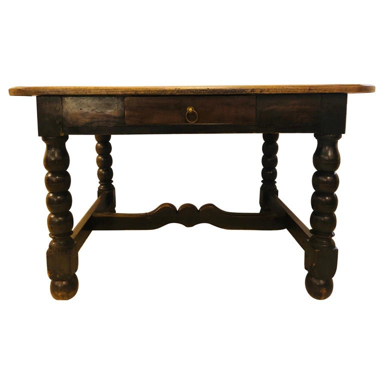 18-19th Century Barley Twist Tavern or Farm Table (1 of 11)