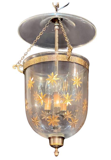 Italian Paint Bell Jar Chandelier (1 of 8)