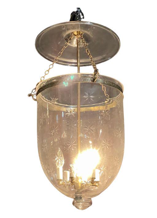 Italian Glass bell Jar Chandelier (1 of 8)