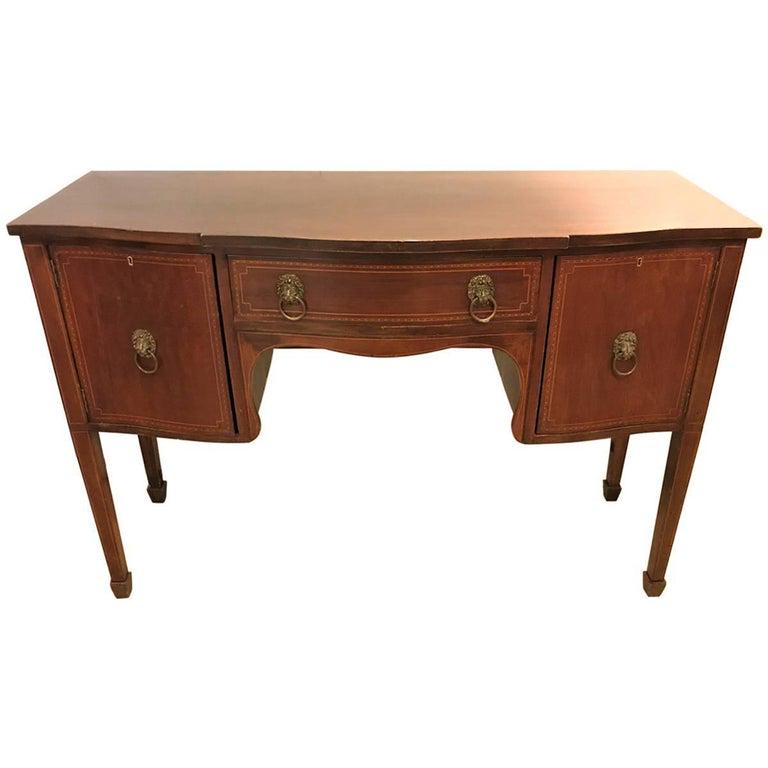 19th Century Georgian Style Sideboard. Bow Front. (1 of 10)
