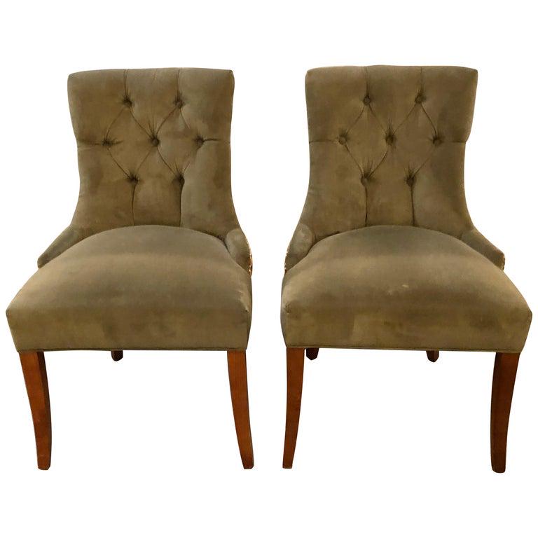 Pair of Finely Upholstered Side Chairs (1 of 14)