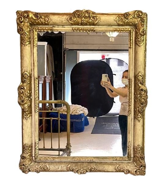 Antique Gold Gilt Mirror (38) (1 of 9)