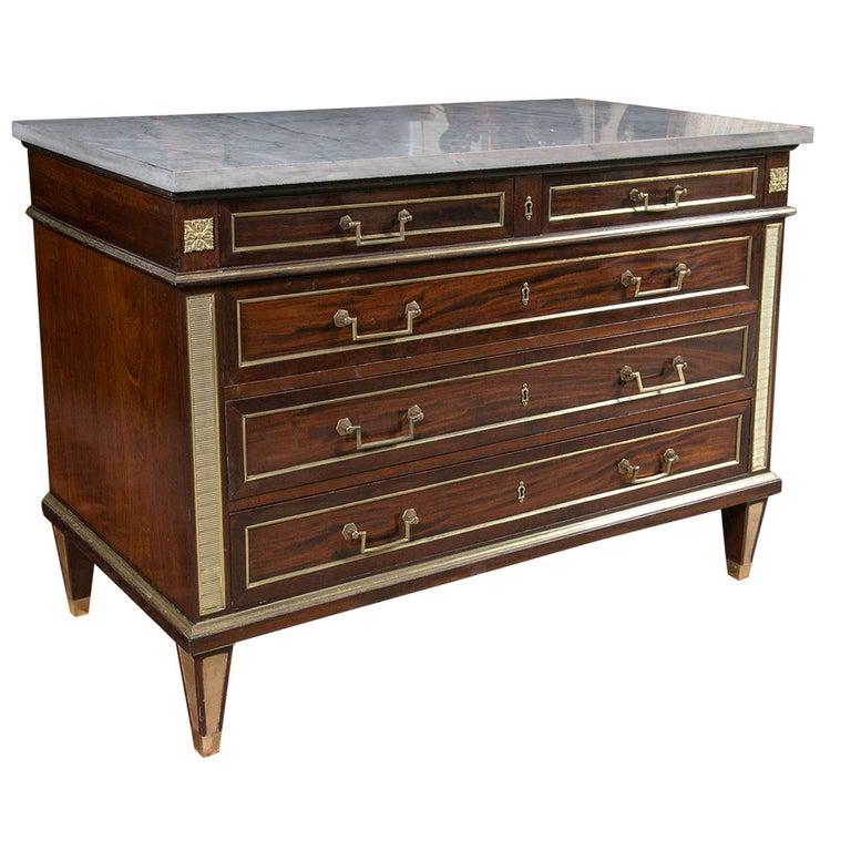 Russian Neoclassical Baltic  Marble-Top Commode (1 of 8)