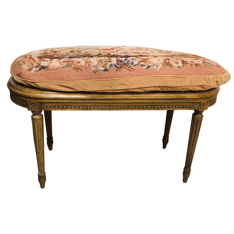 Vanity Bench with Canned and Upholstered Seat (1 of 8)