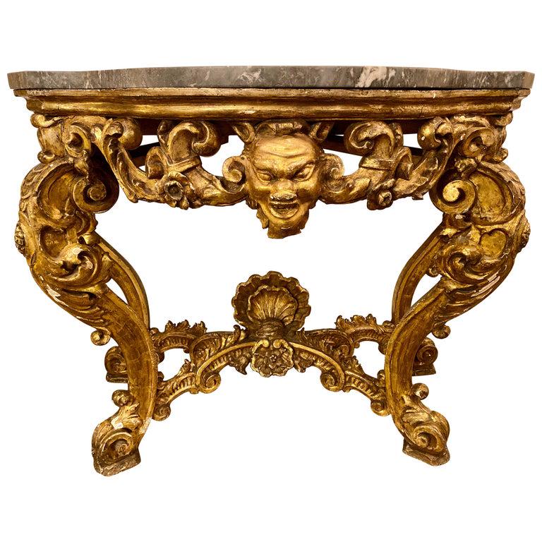 18/19th Century Venetian Gilt Console Table (1 of 19)