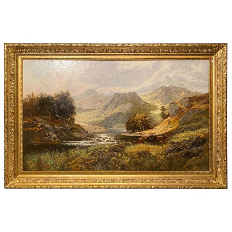 Signed- Oil on Canvas, Pastoral Scene (1 of 14)