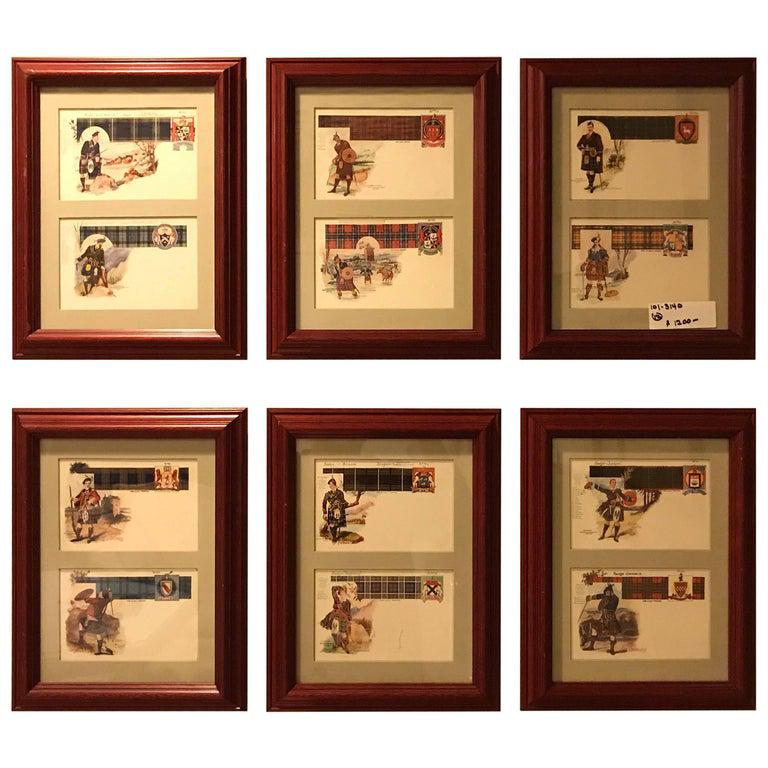 Set of 12 Custom Finely Framed Scottish Postcards (1 of 10)