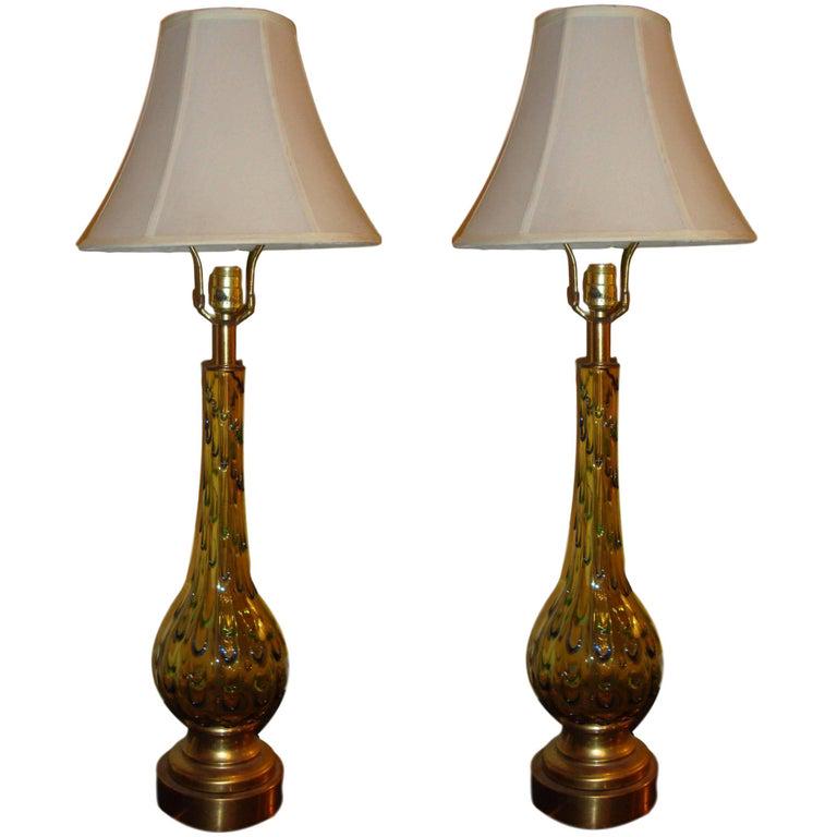 Pair of Multicolored Murano Glass Table Lamps (1 of 8)