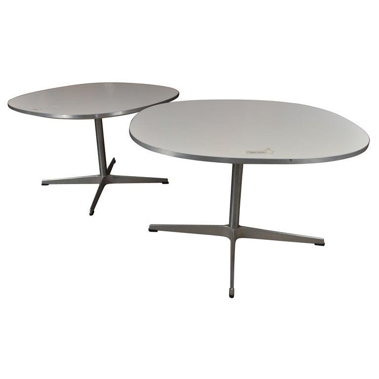 Pair of Fritz Hanson Tables Made in Denmark Mid Cent (1 of 9)