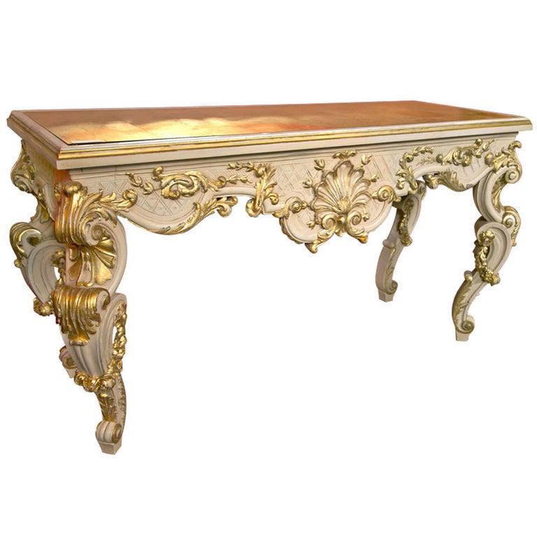 French Rococo Style Console Table (1 of 9)