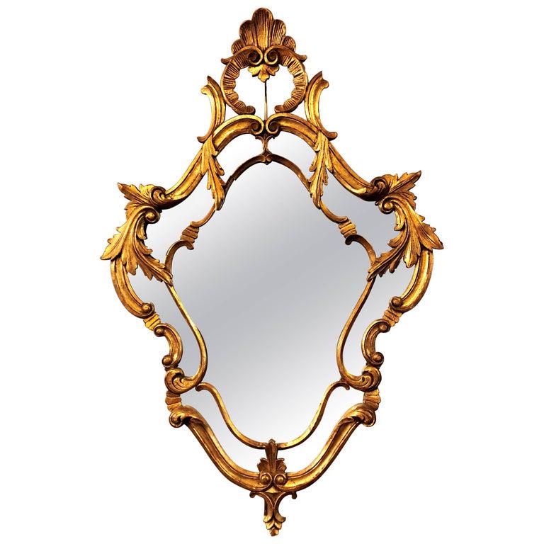 Carved Shell and Leaf Design Italian Mirror (1 of 9)