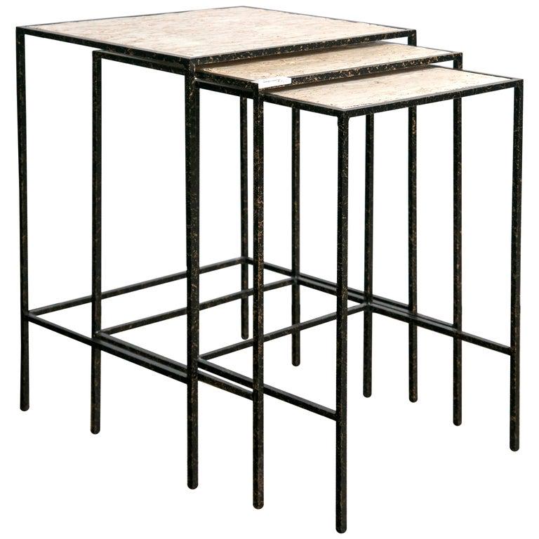 Set of 3 Nesting Tables by E J Victor (1 of 4)