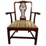Georgian Armchair Office Chair on Casters