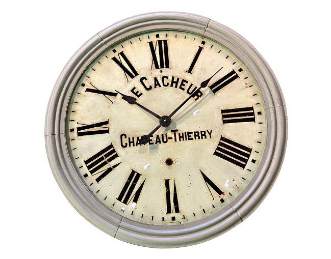 Swedish Style Distressed Wall Clock (1 of 2)