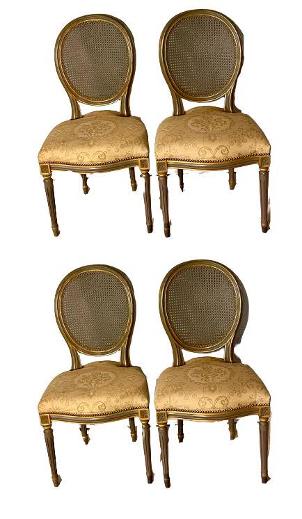 Set of 4 Louis XVI Philippe Coudray Ateliers Side Chair (1 of 11)