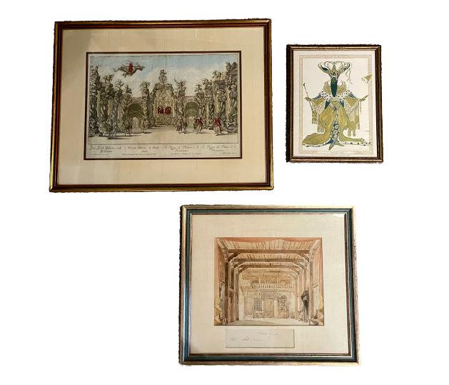Group of 3 Prints: All in good condition. Largest measures: 24" w x 19" h (From a 330 Central Park West Estate)We do not ship. We do not have staff to move items at this location. Please bring two men. All items must be