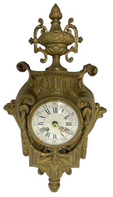 French Gilt Bronze Wall Clock (1 of 9)