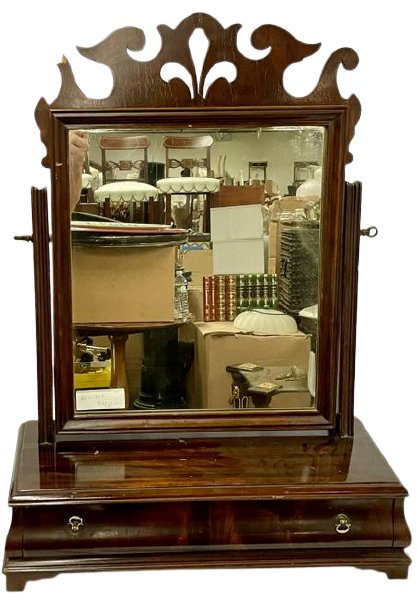 Victorian Mahogany Tilt Top Shaving Mirror (1 of 6)