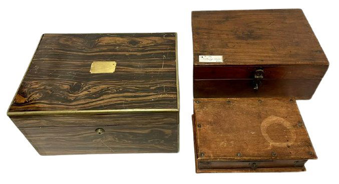 Collection of Antique Wooden Boxes (1 of 9)