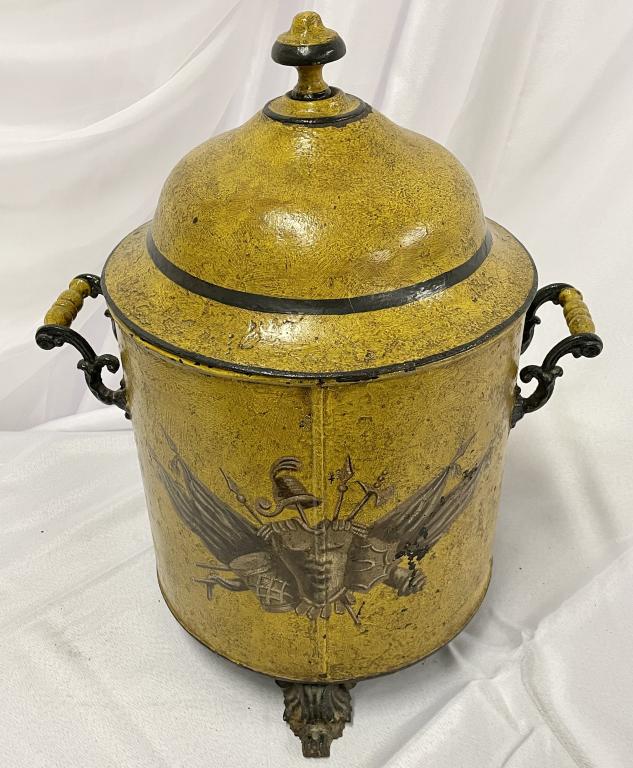 Painted Cast Iron Cooking Pot (1 of 7)