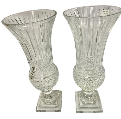 Pair of Cut Glass Vases (1 of 8)