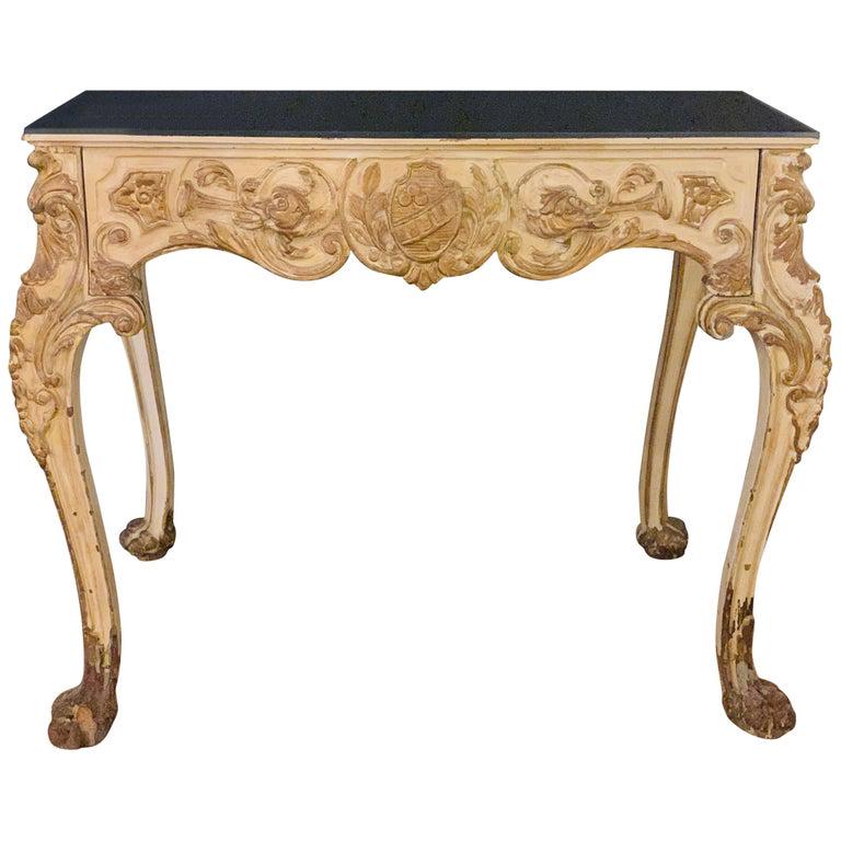 White and Parcel-Gilt Decorated Vanity manner Jansen (1 of 13)