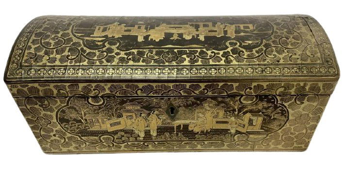 19th Century Chinoiserie Decorated Box (1 of 10)