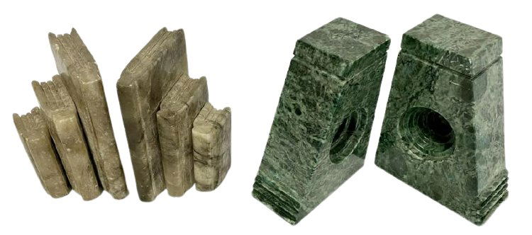 Two Pairs of Stone Bookends (1 of 10)