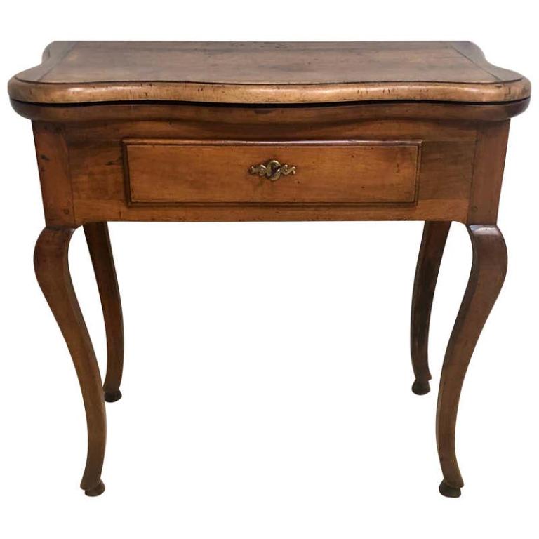 18th Century Louis XV Walnut and Fruitwood Game Table (1 of 15)
